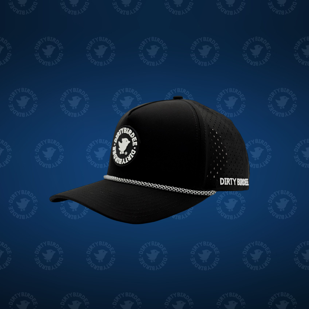 The Dirty Birdee 5-Panel Golf Hat (Black): Sleek, Bold, and Built for the Course
