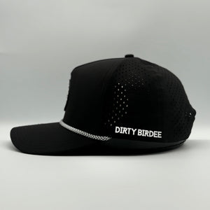 Dirty Birdee Performance Golf Hat - Black - 5-Panel Hat