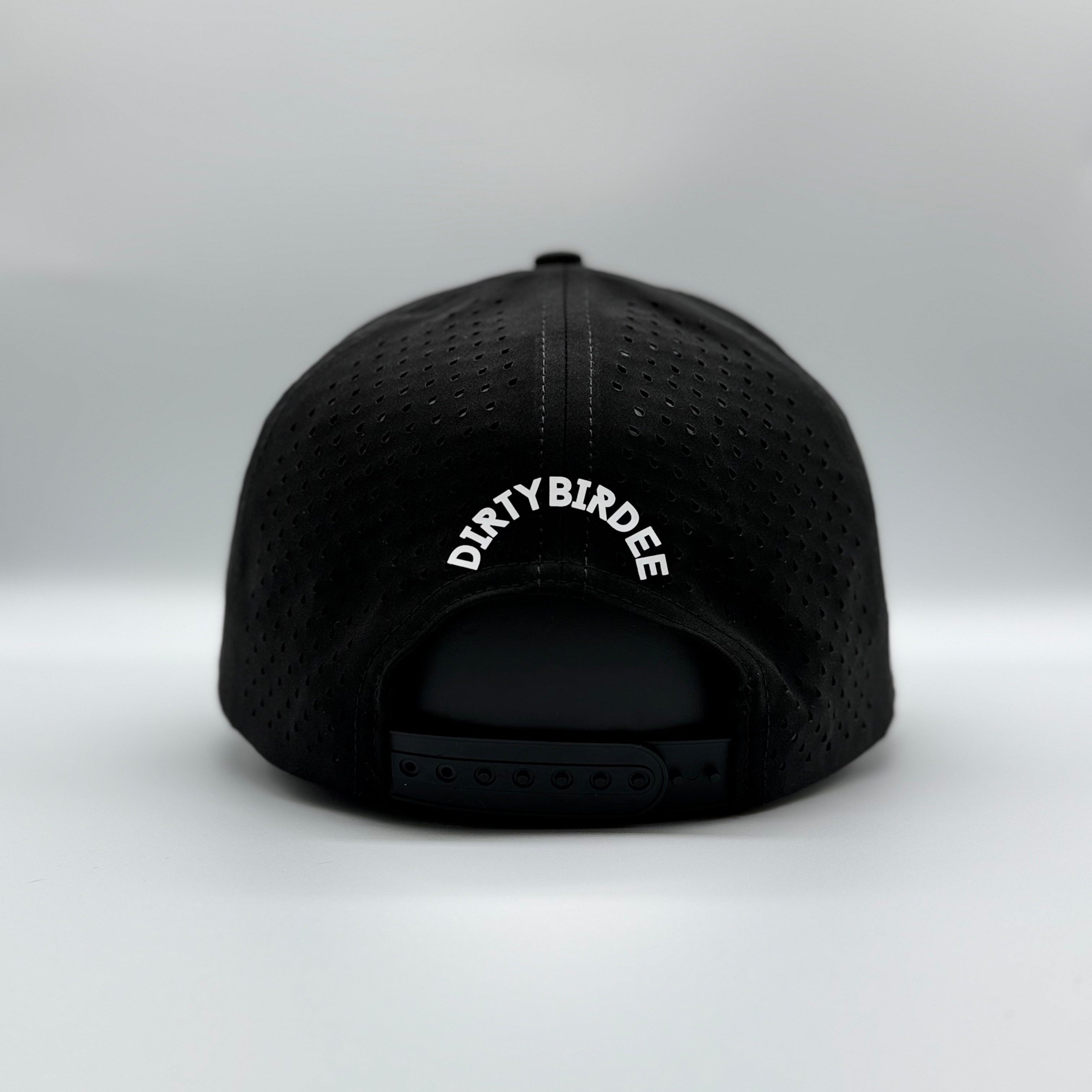 Dirty Birdee Performance Golf Hat - Black - 5-Panel Hat - 