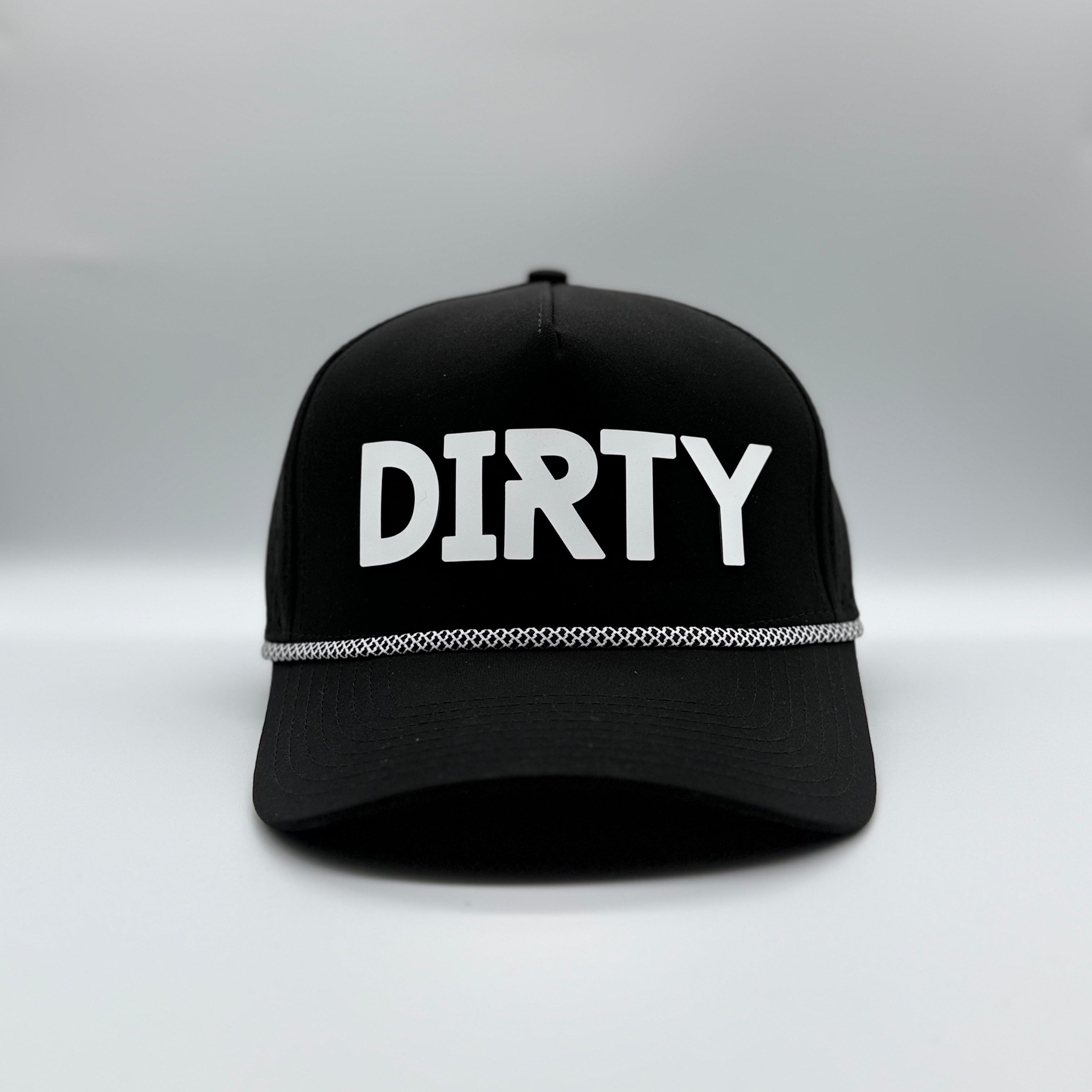 Dirty Birdee Performance Golf Hat - Black - 5-Panel Hat - 