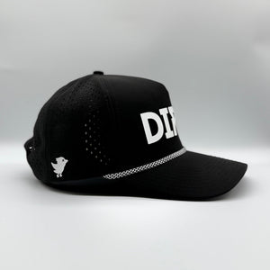 Dirty Birdee Performance Golf Hat - Black - 5-Panel Hat - 