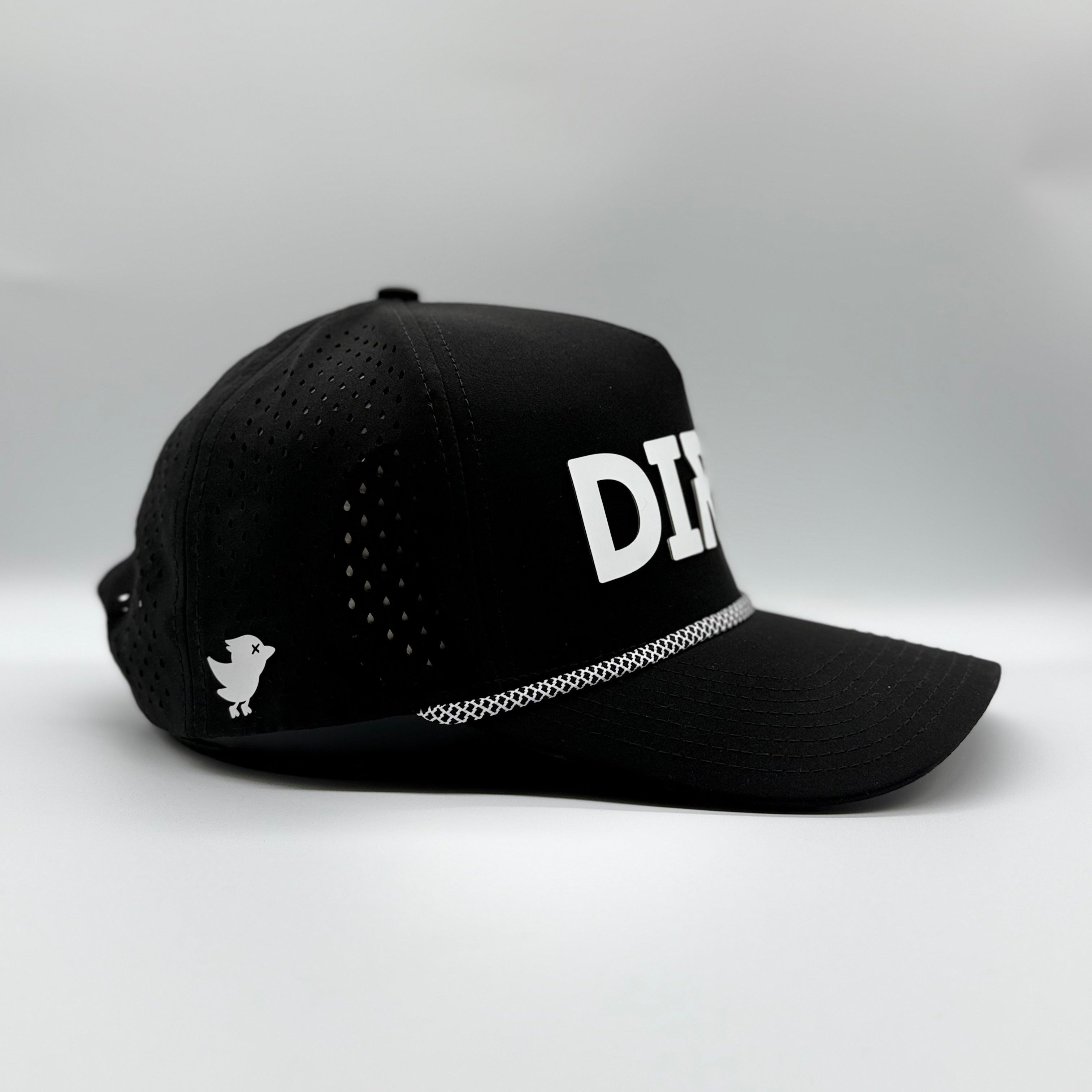 Dirty Birdee Performance Golf Hat - Black - 5-Panel Hat - 