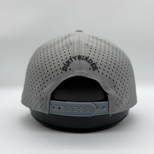 Dirty Birdee Performance Golf Hat - Grey - 5-Panel Hat
