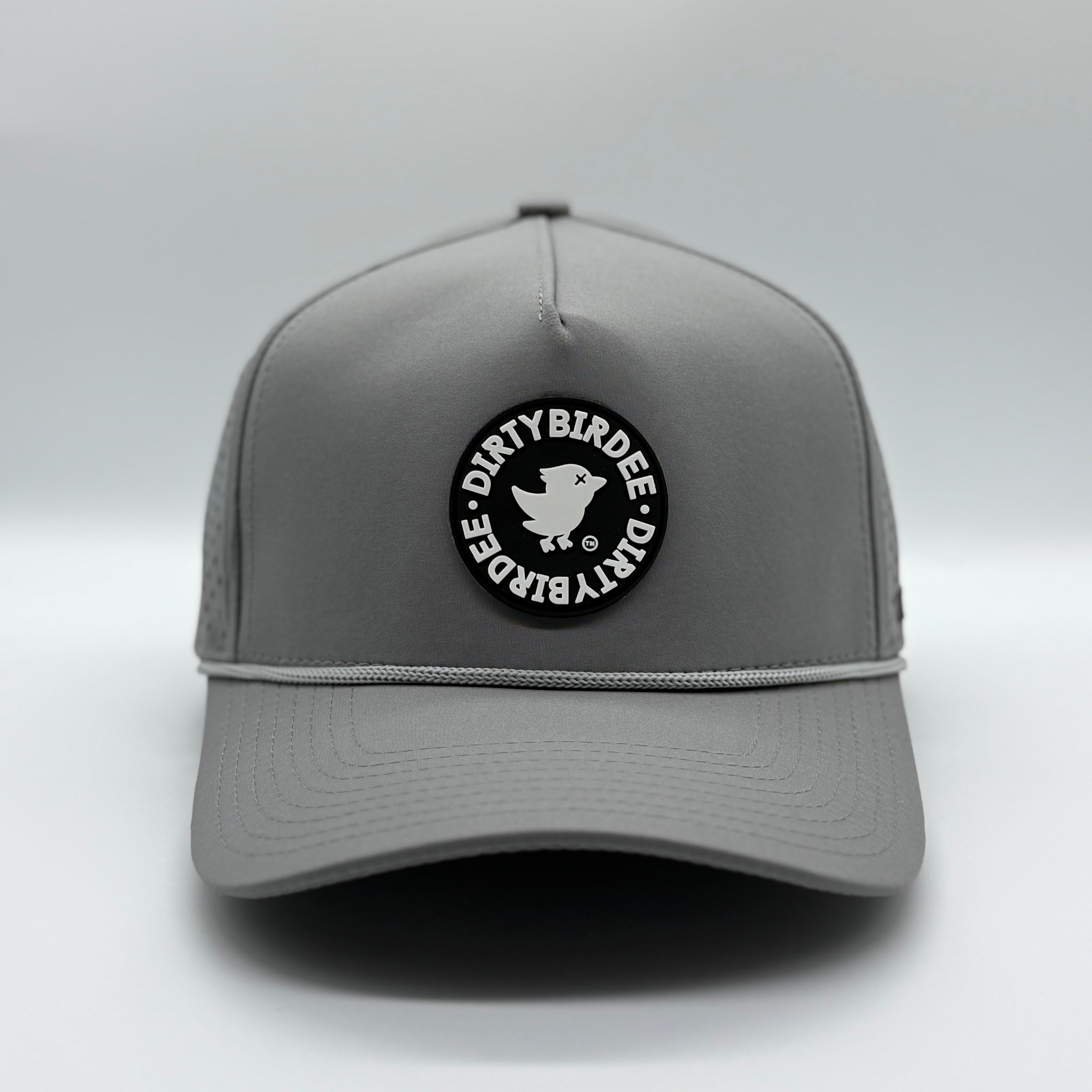 Dirty Birdee Performance Golf Hat - Grey - 5-Panel Hat