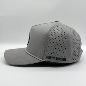 Dirty Birdee Performance Golf Hat - Grey - 5-Panel Hat