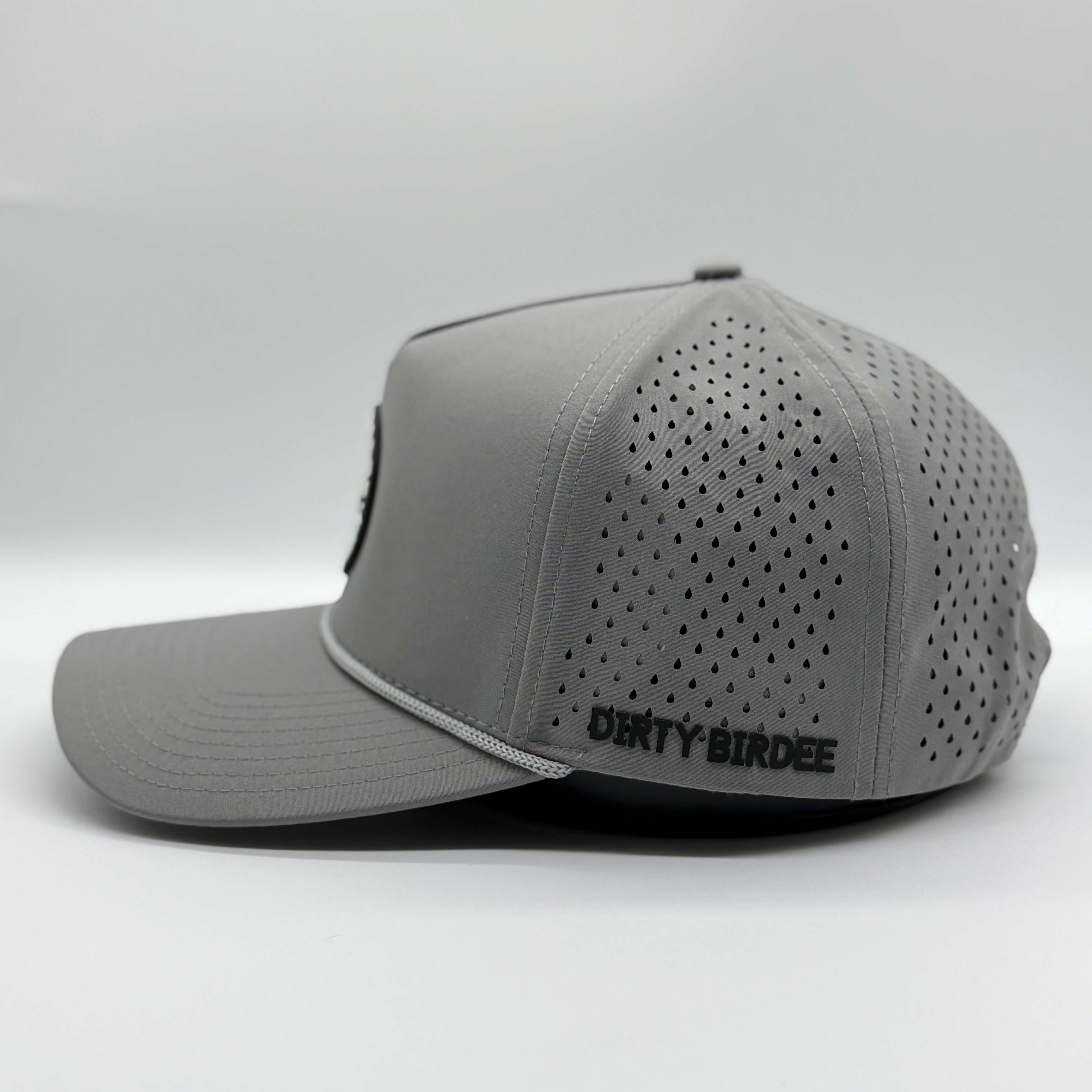 Dirty Birdee Performance Golf Hat - Grey - 5-Panel Hat