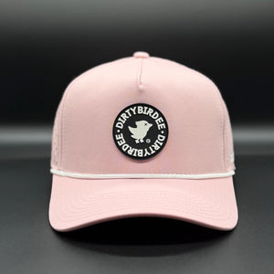 Dirty Birdee Performance Golf Hat - Pink - 5-Panel Hat