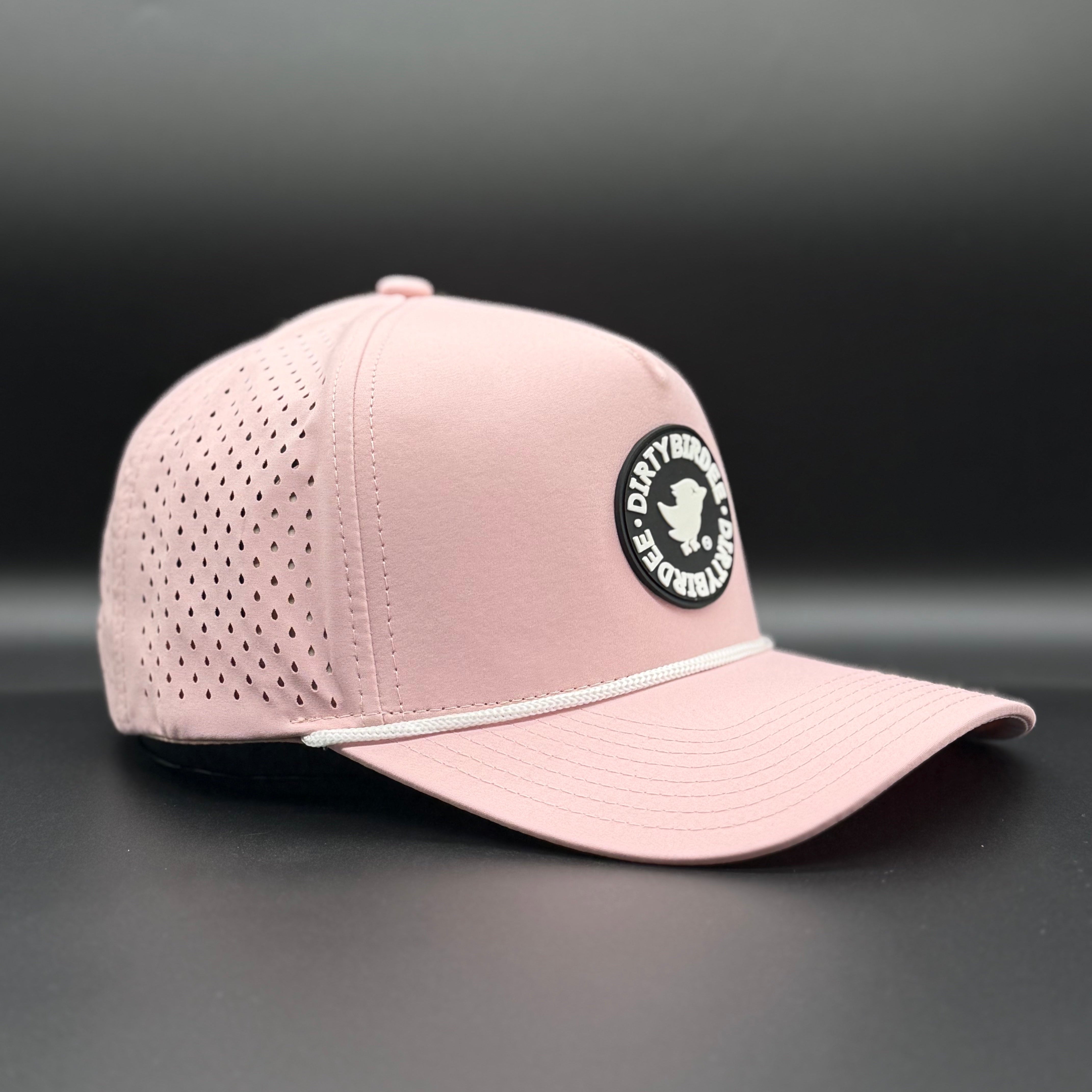 Dirty Birdee Performance Golf Hat - Pink - 5-Panel Hat