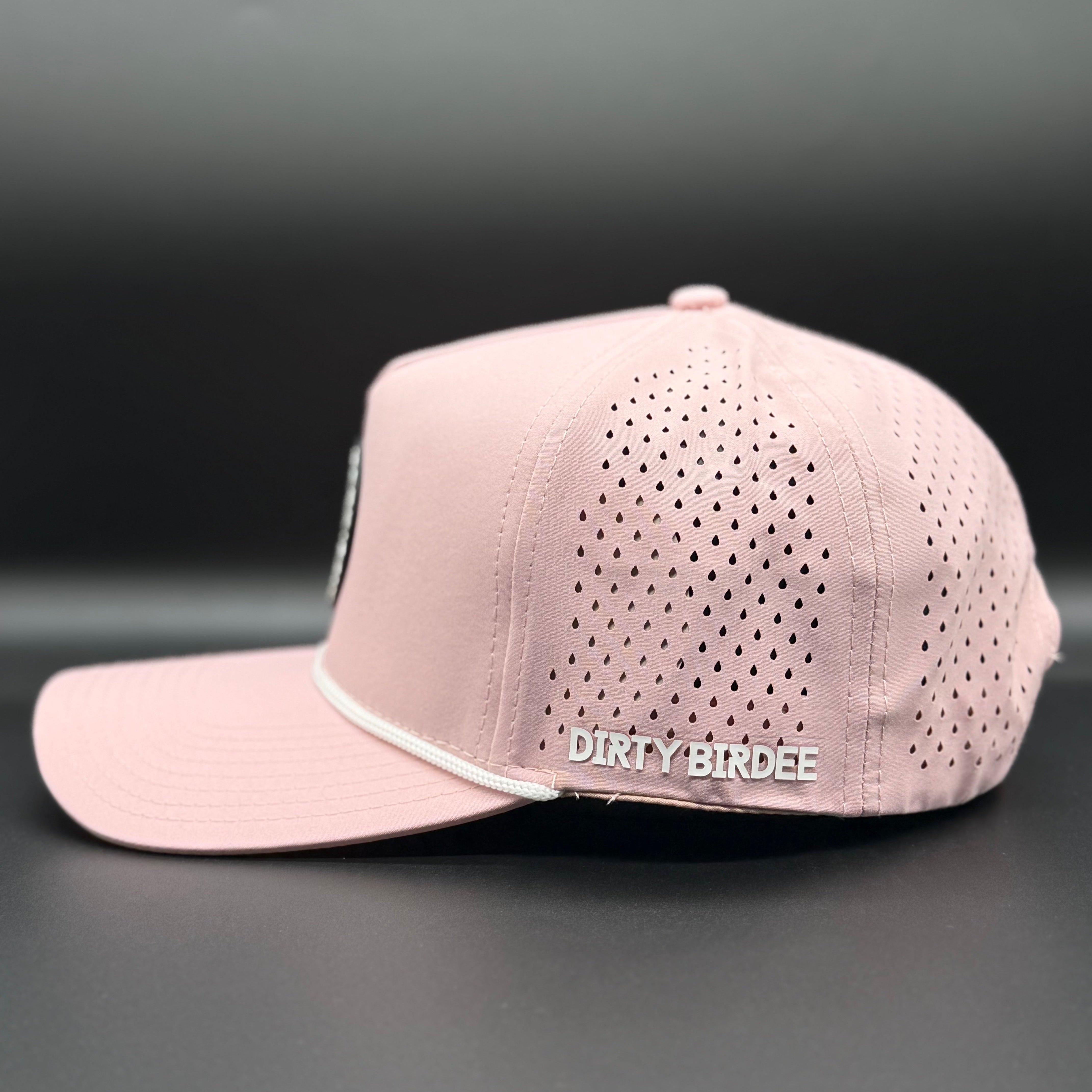 Dirty Birdee Performance Golf Hat - Pink - 5-Panel Hat