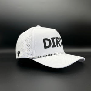 Dirty Birdee Performance Golf Hat - White - 5-Panel Hat - 