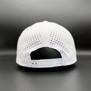 Dirty Birdee Performance Golf Hat - White/Gold - 5-Panel Hat - 